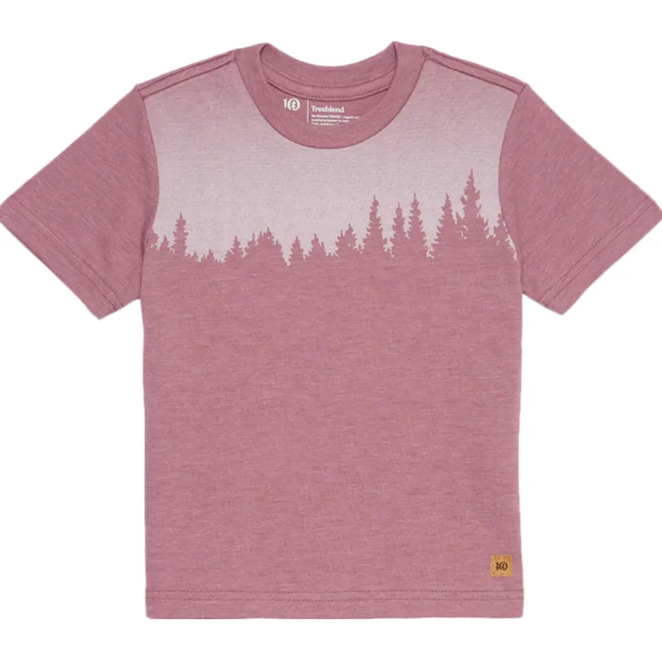 Kids T-Shirt: tentree Dusky Orchid Heather Juniper