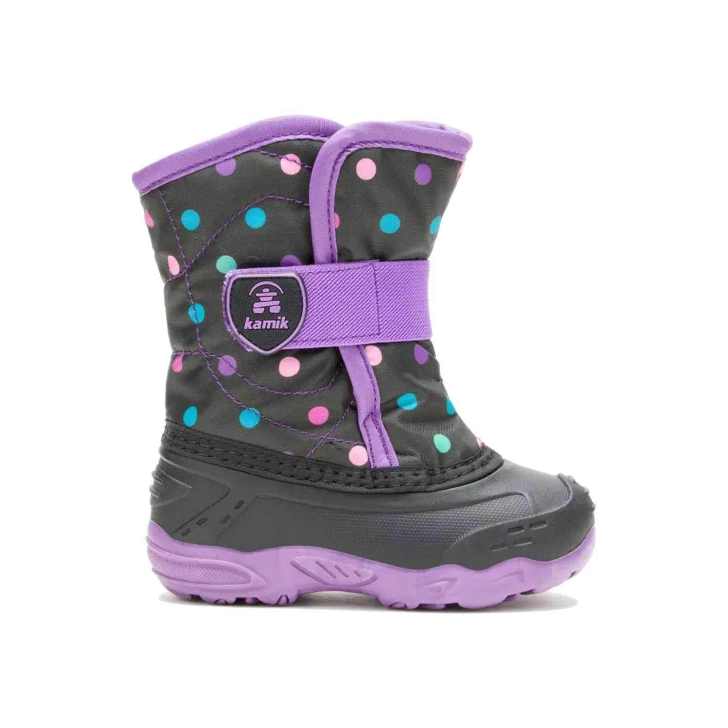 KAMIK SNOWBUG 6 BLACK/PURPLE - KIDS