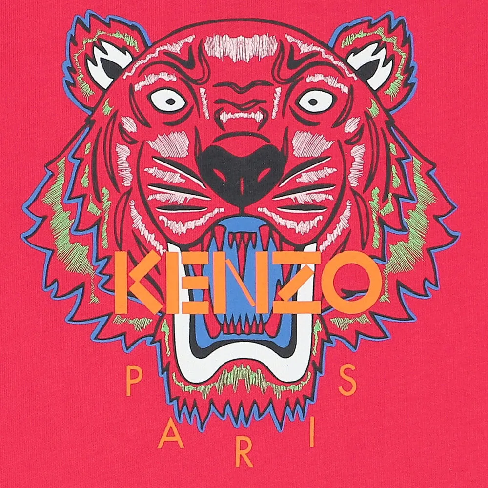 Kenzo Kids Color Tiger Logo T-Shirt