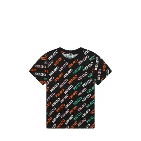 Kenzo Kids Multi-Logo Print T-Shirt