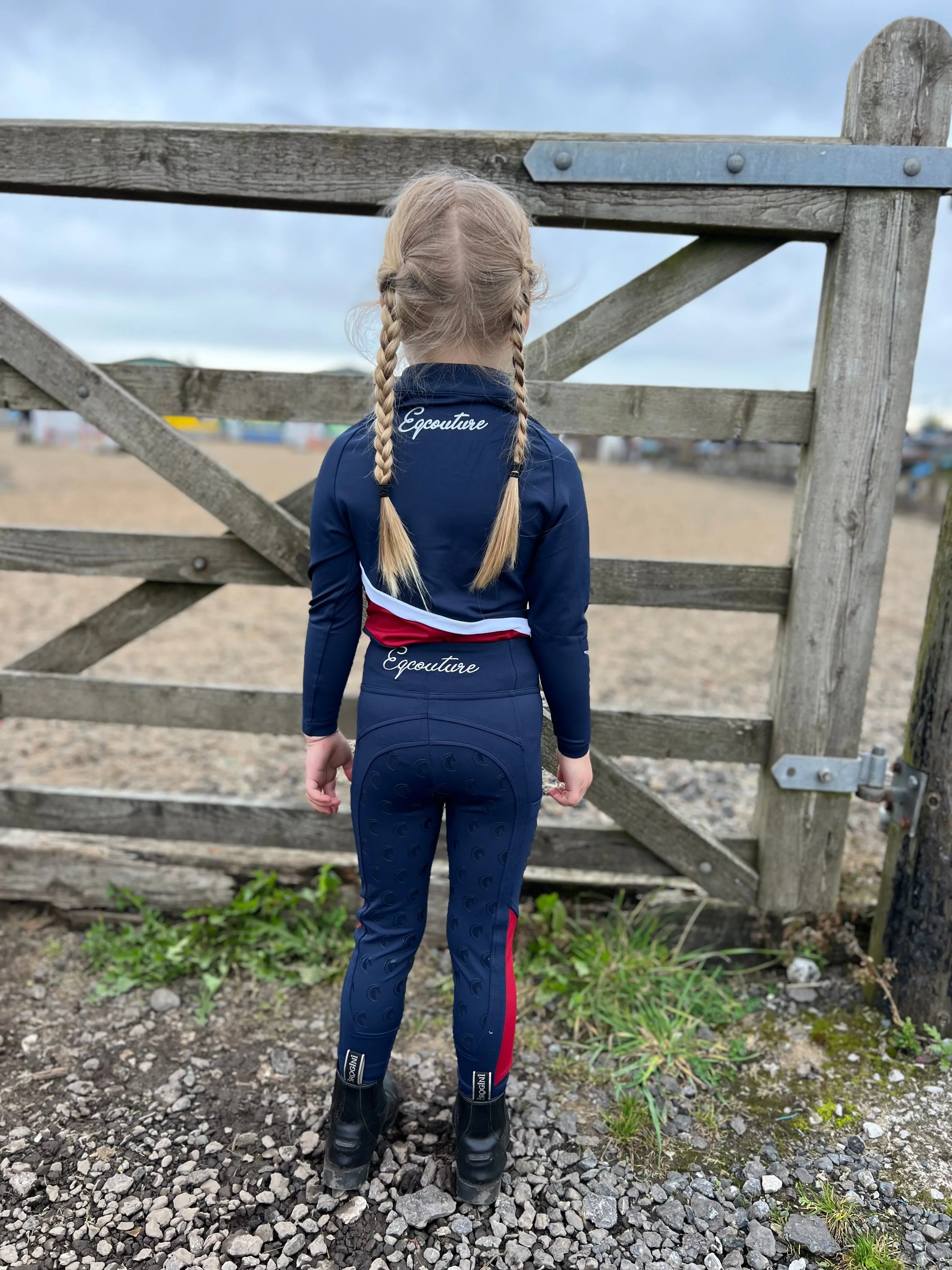 Kids / Children’s Navy Team Riding Leggings