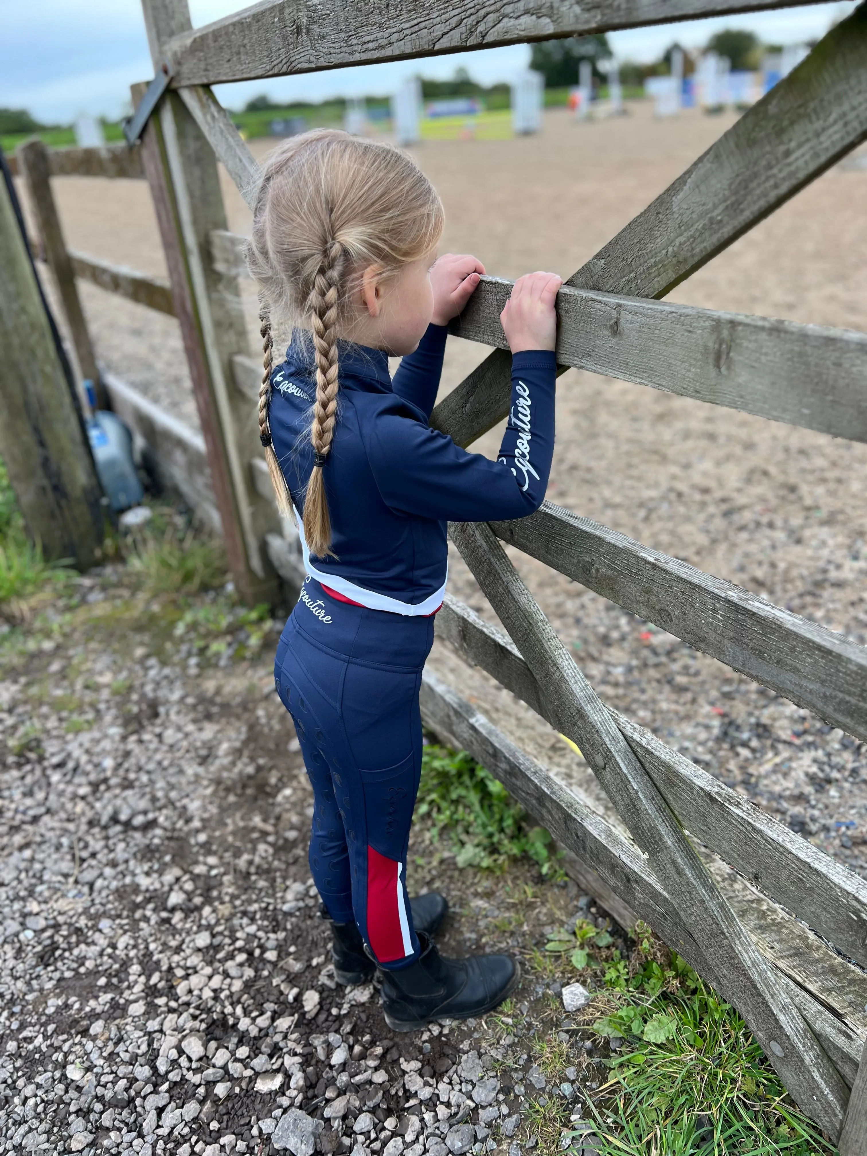 Kids / Children’s Navy Team Riding Leggings