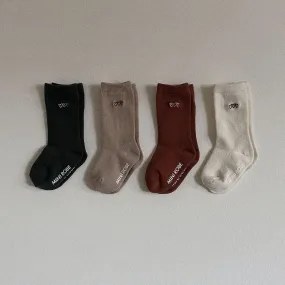 Kids 4pk Heart Embroidery Socks (10-36m)