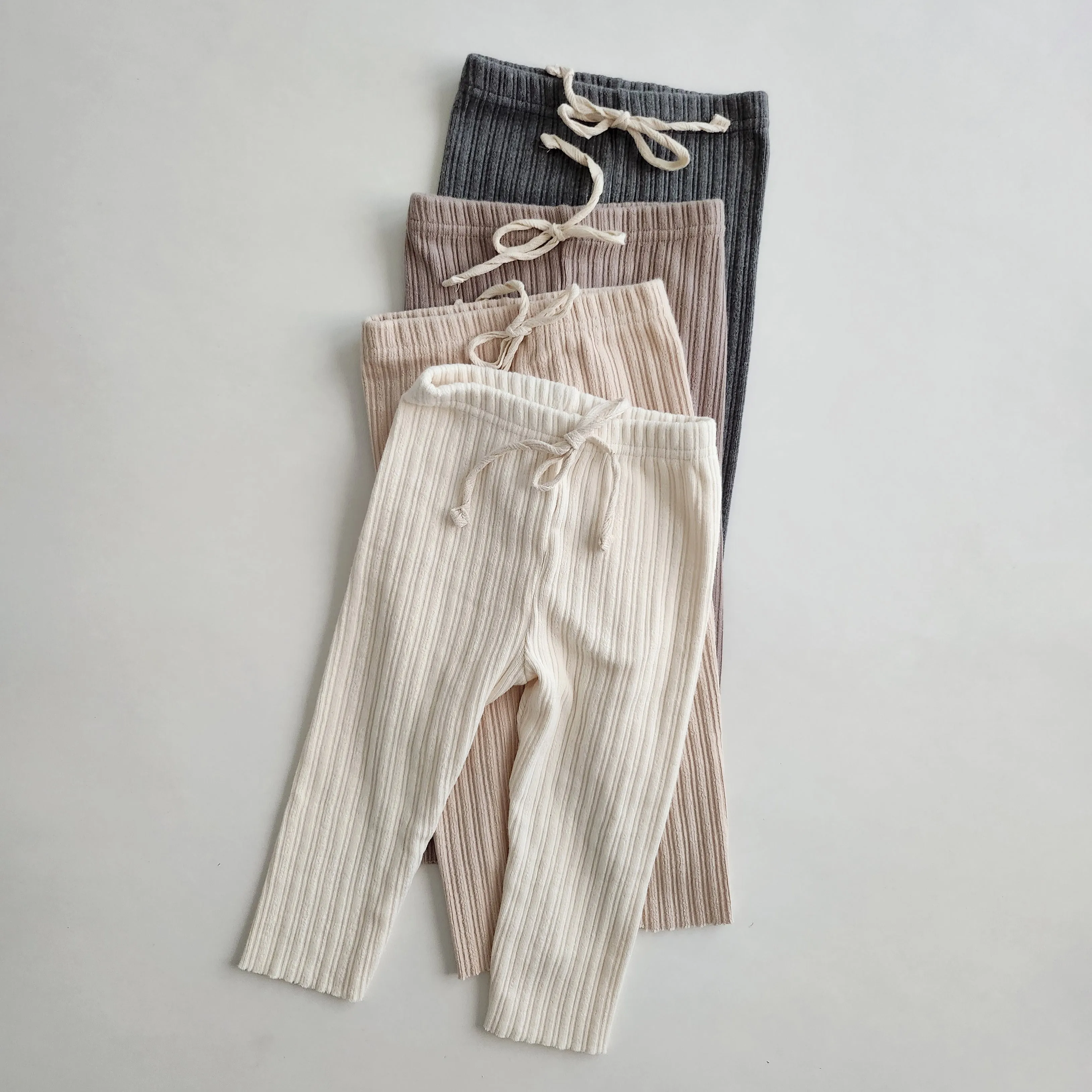 Kids Anggo Rib-Knit Leggings (1-6y)- 4 Colors