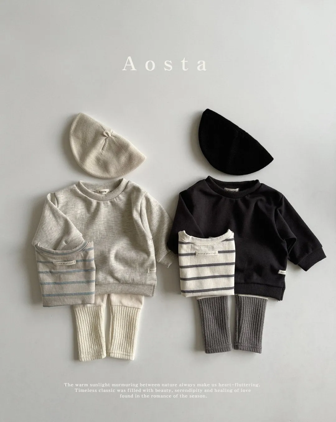 Kids Aosta Long Sleeve Sweatshirt (3m-5y) - 3 Colors