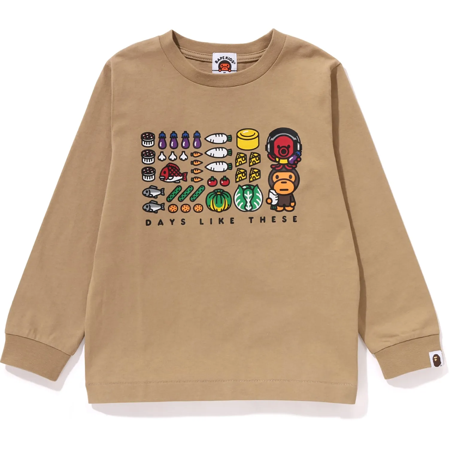 Kids Long Sleeve T-Shirt BABY MILO FOODS