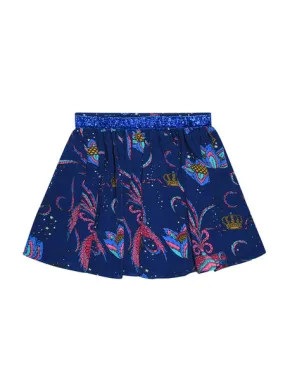 Kids Bird Skirt Navy