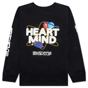 Kids Black Heart and Mind Long Sleeve Tee