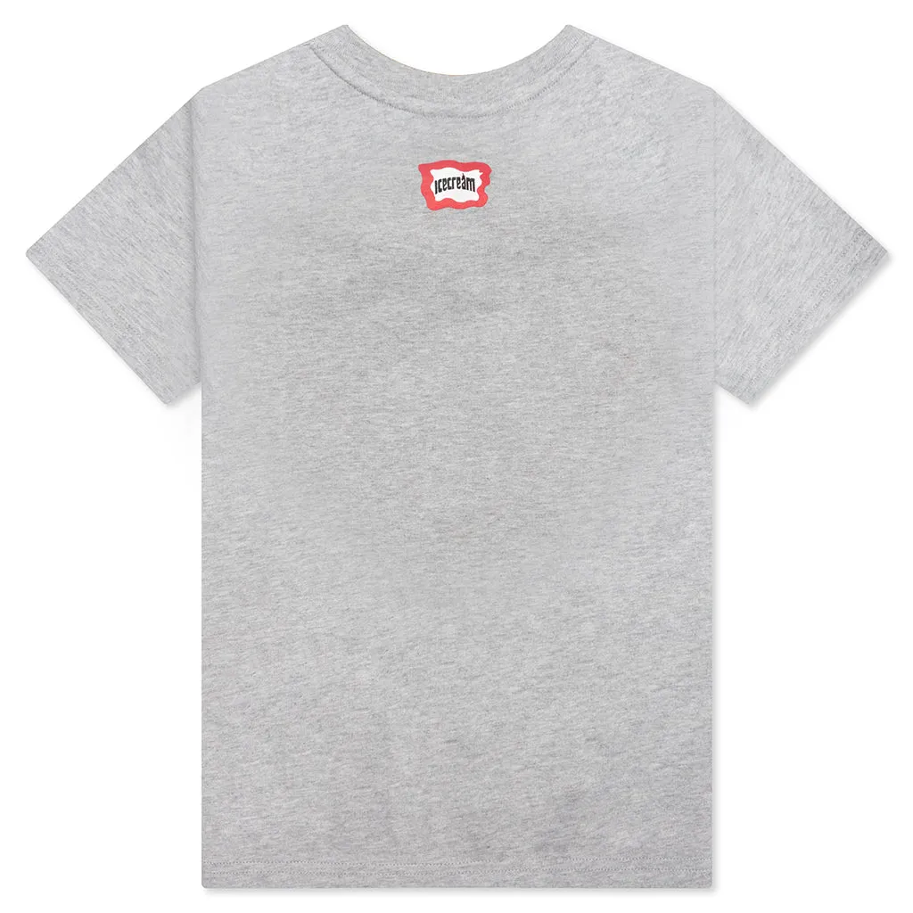 Children's Building Blocks Short Sleeve T-shirt in Heather Gray