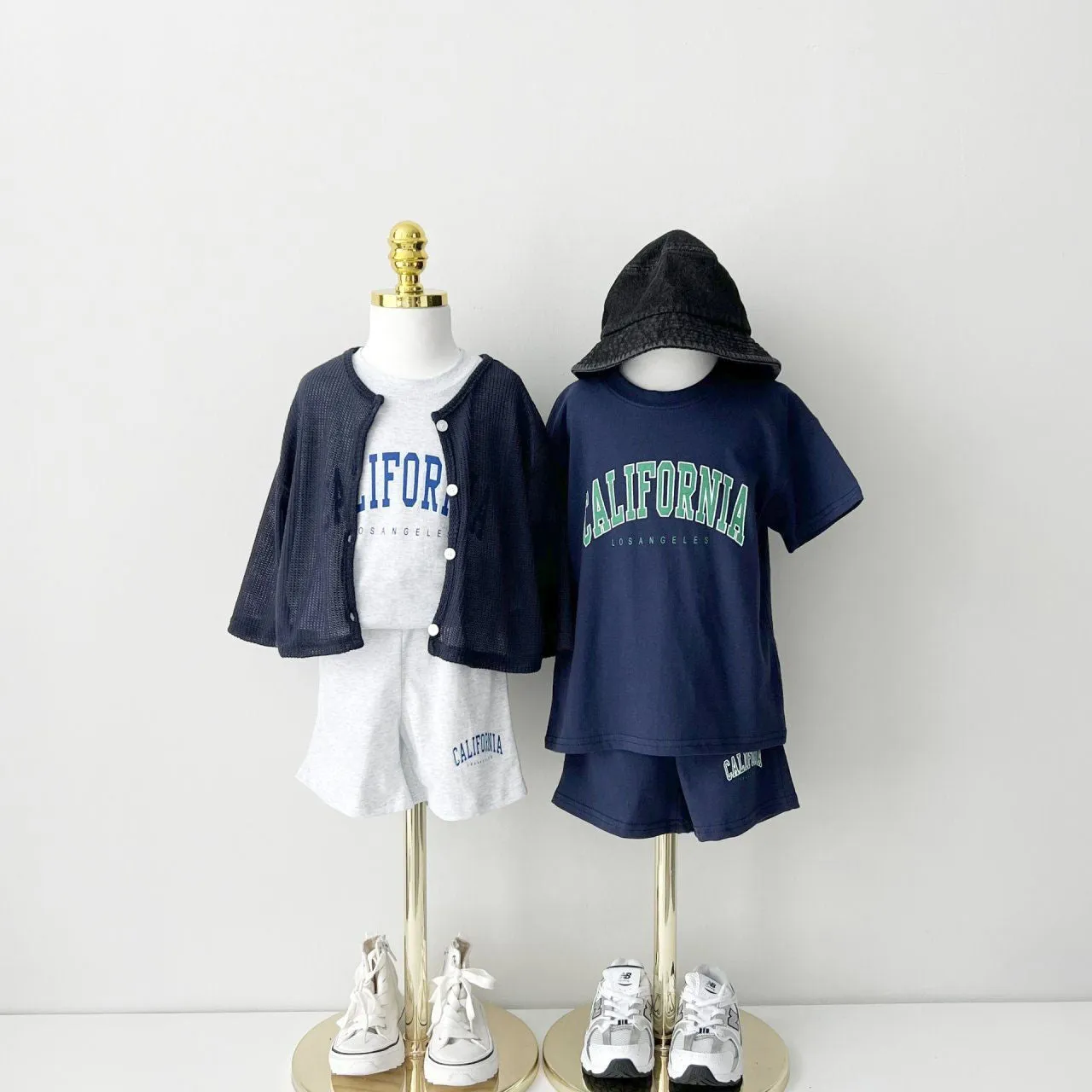 Kids CALIFORNIA T-Shirt and Shorts Set (2-7y) - 3 Colors