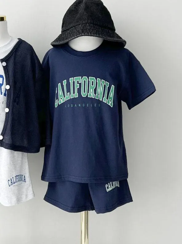 Kids CALIFORNIA T-Shirt and Shorts Set (2-7y) - 3 Colors