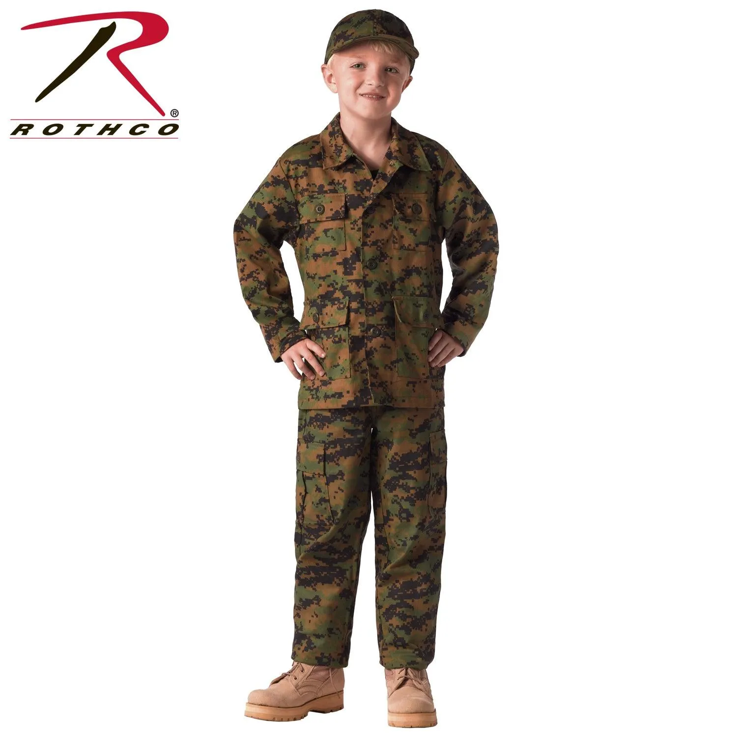 Kids Camo BDU Shirt