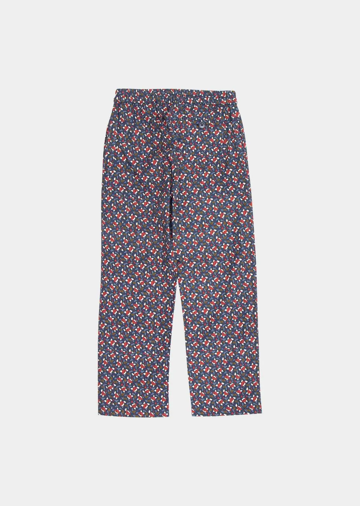 Kids Caramel Ficus Kids Trouser - Navy Seed Print