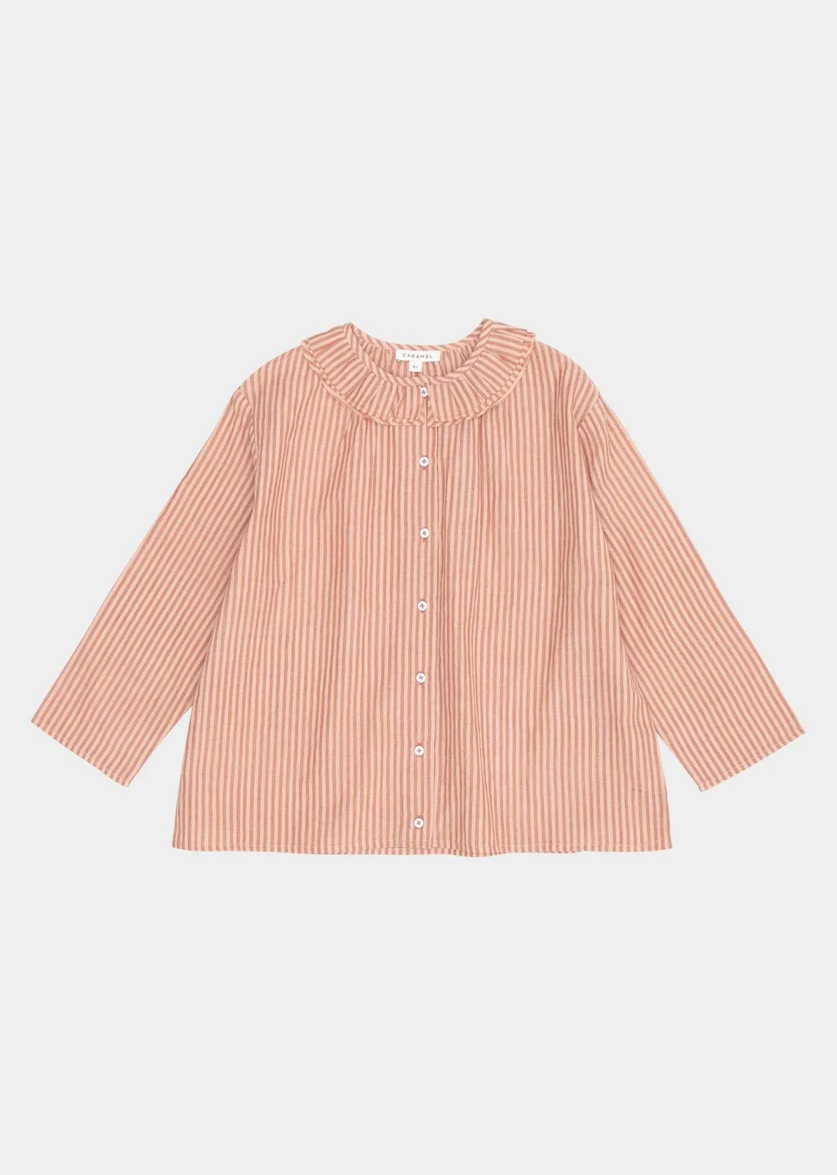 kids DUSTY ROSE STRIPE MOON SHIRT