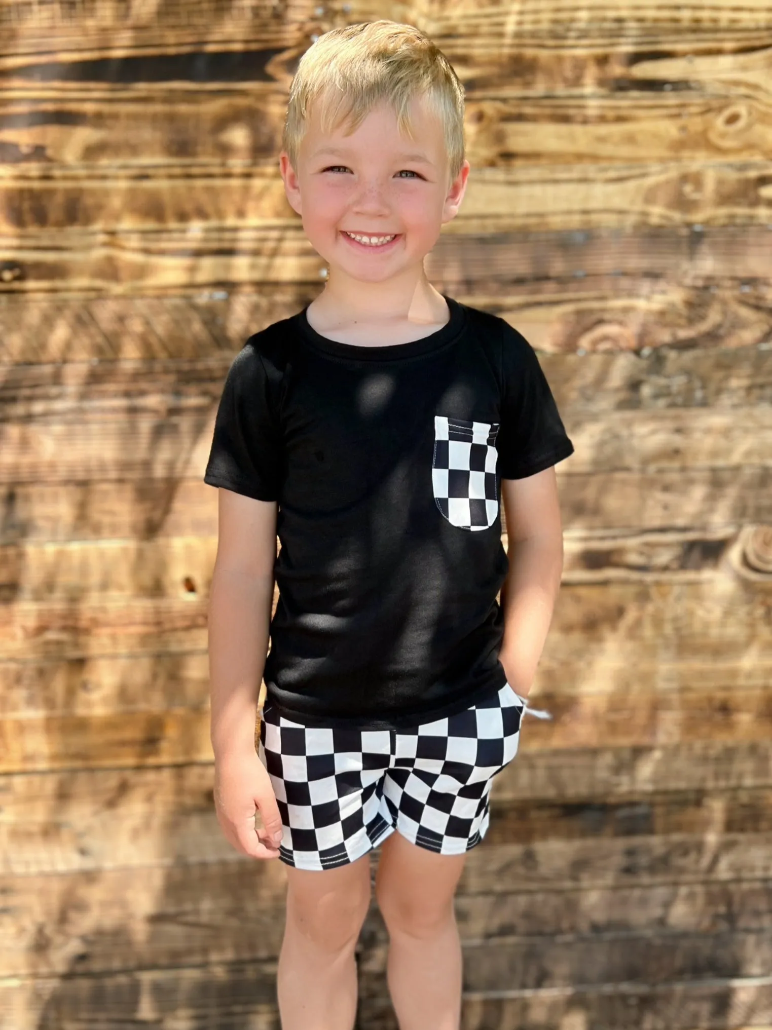 KIDS Checkered 2 piece set