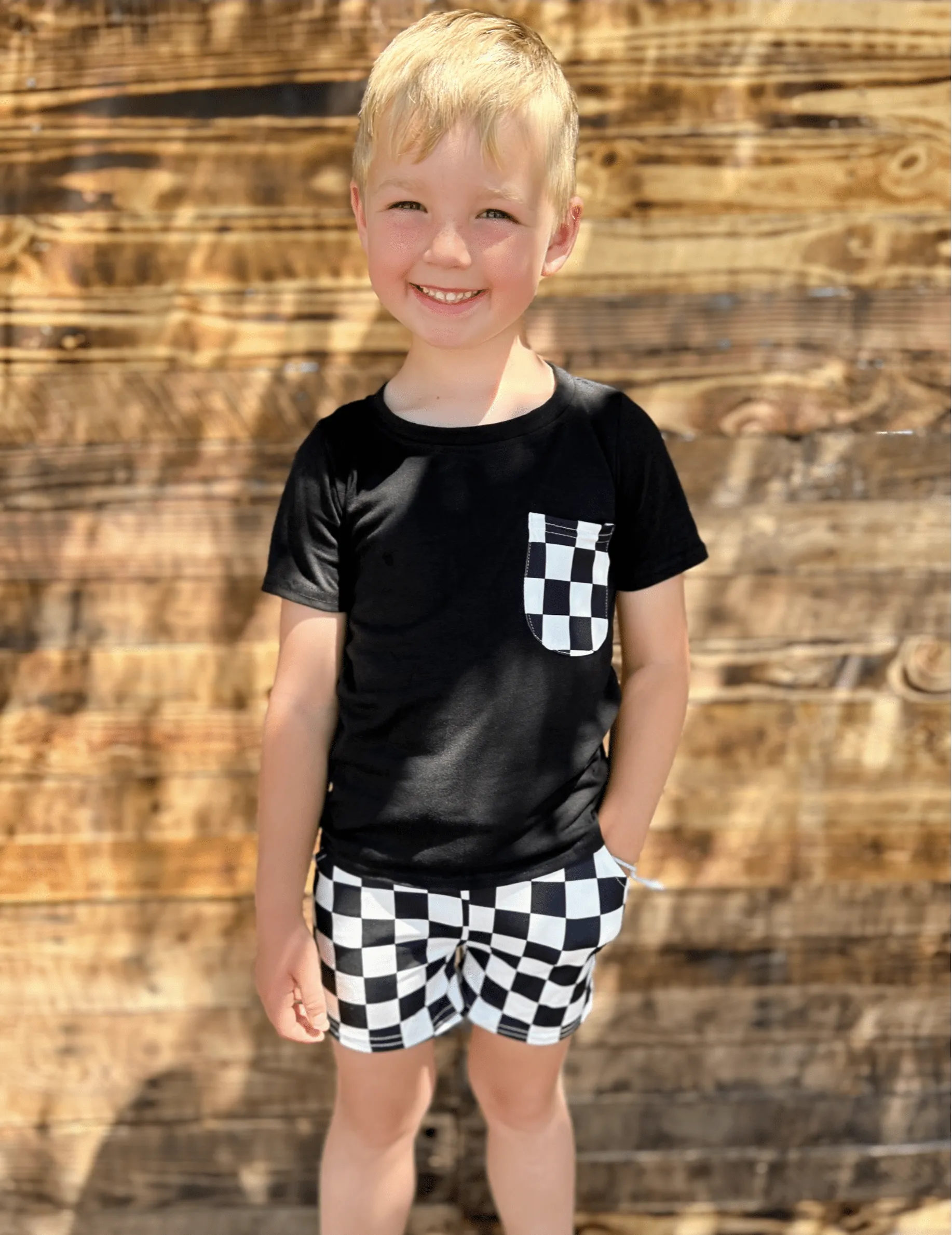 KIDS Checkered 2 piece set