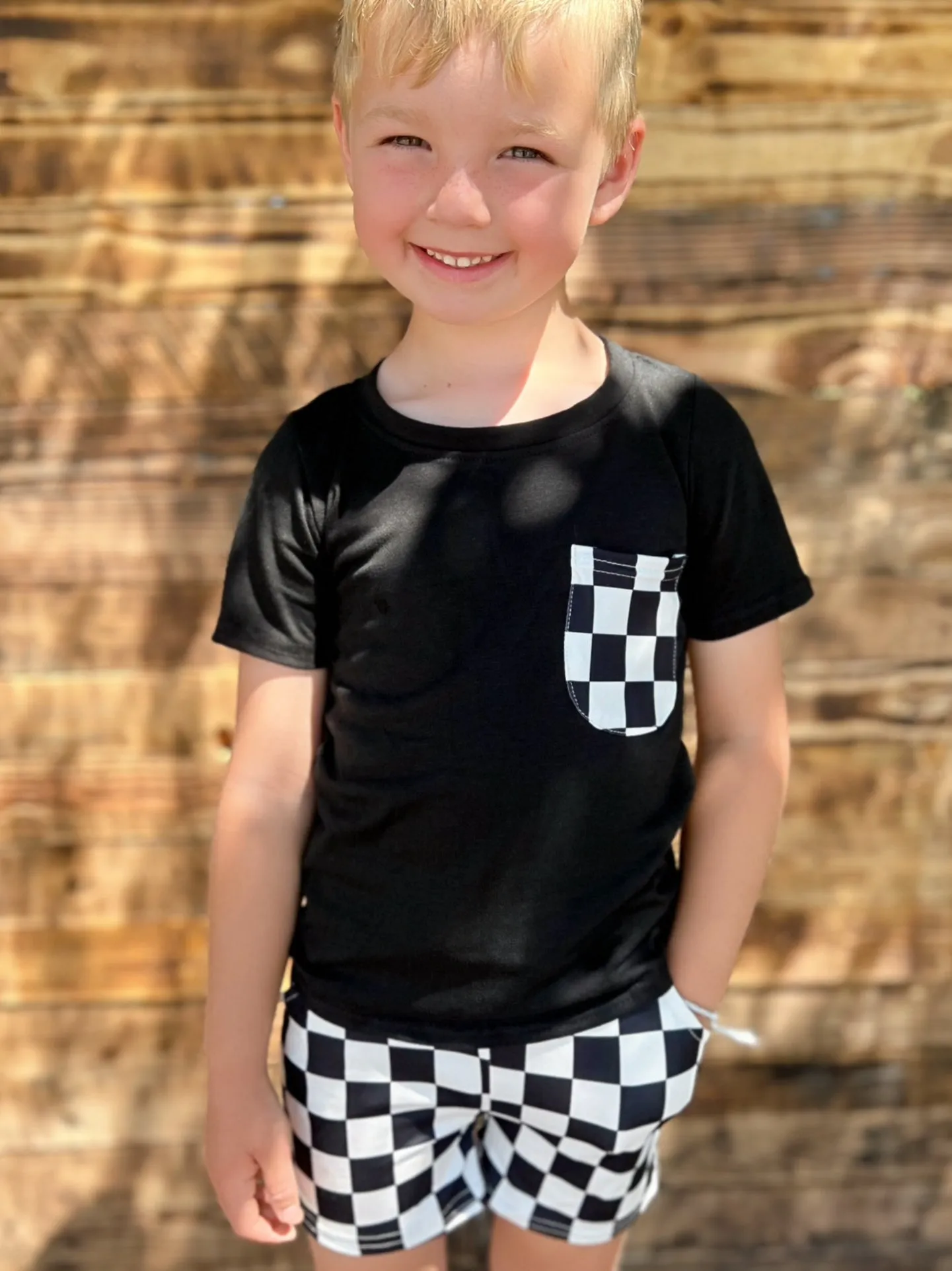 KIDS Checkered 2 piece set