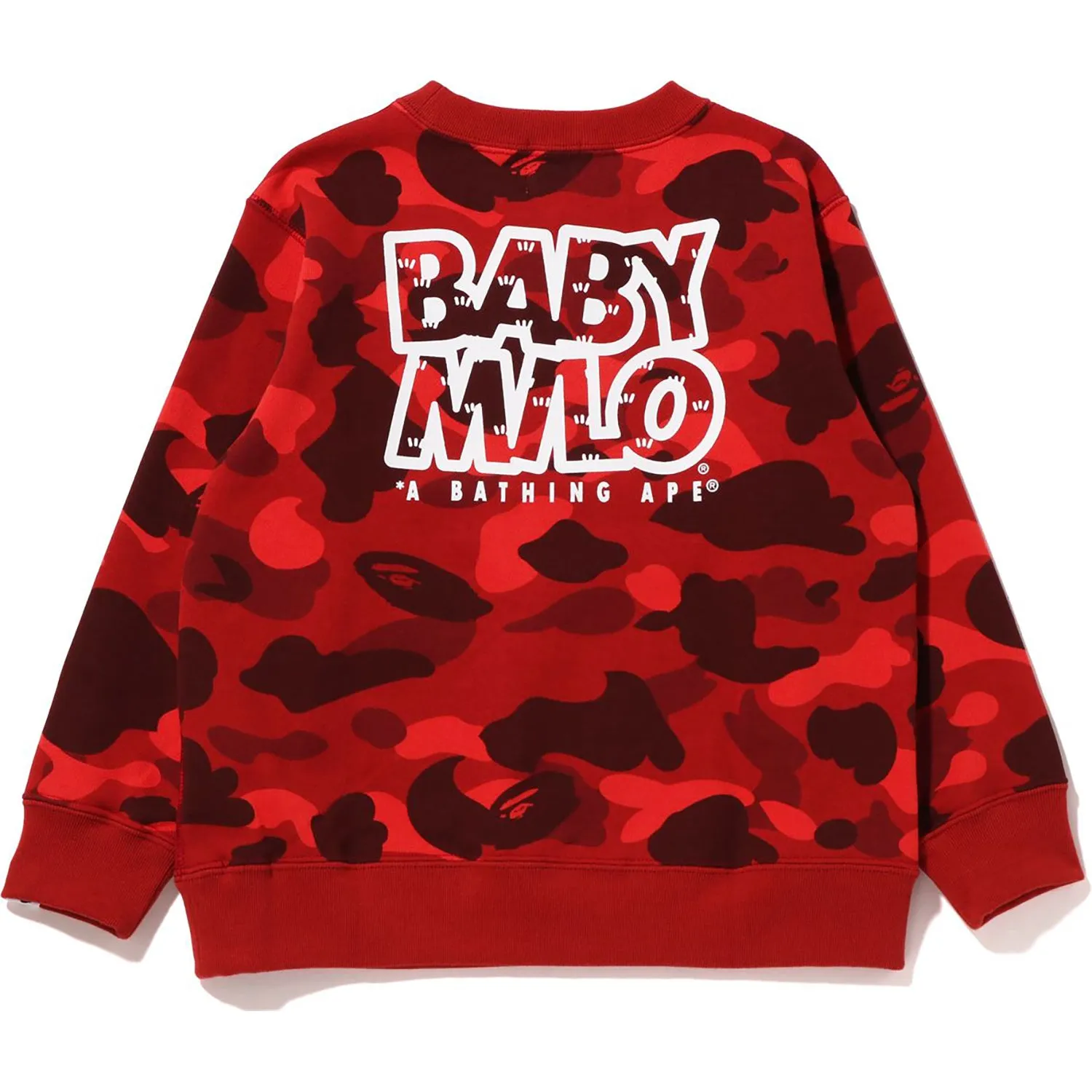 Kids Crewneck with Color Camo Baby Milo Camp