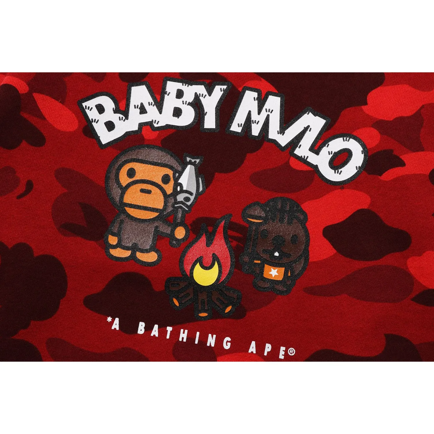 Kids Crewneck with Color Camo Baby Milo Camp