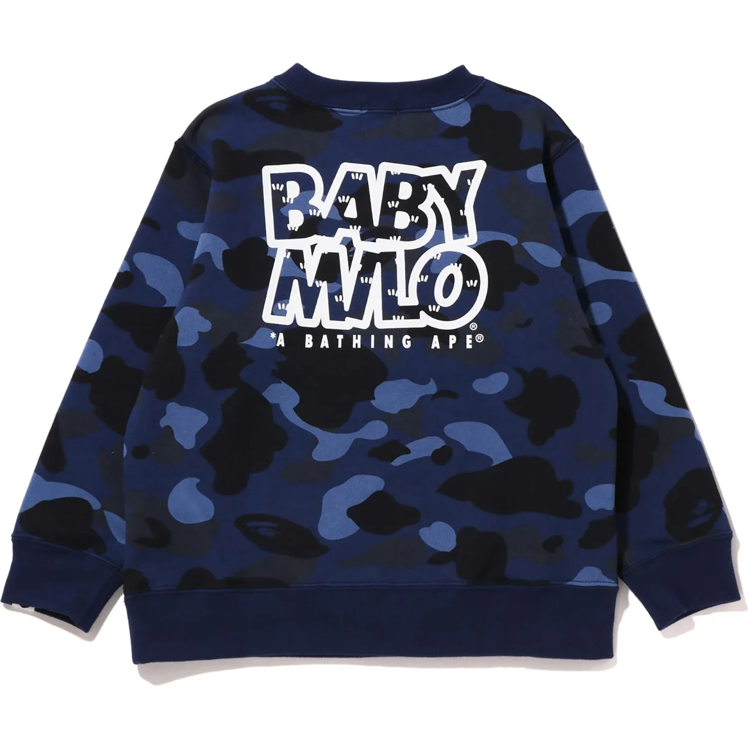 Kids Crewneck with Color Camo Baby Milo Camp