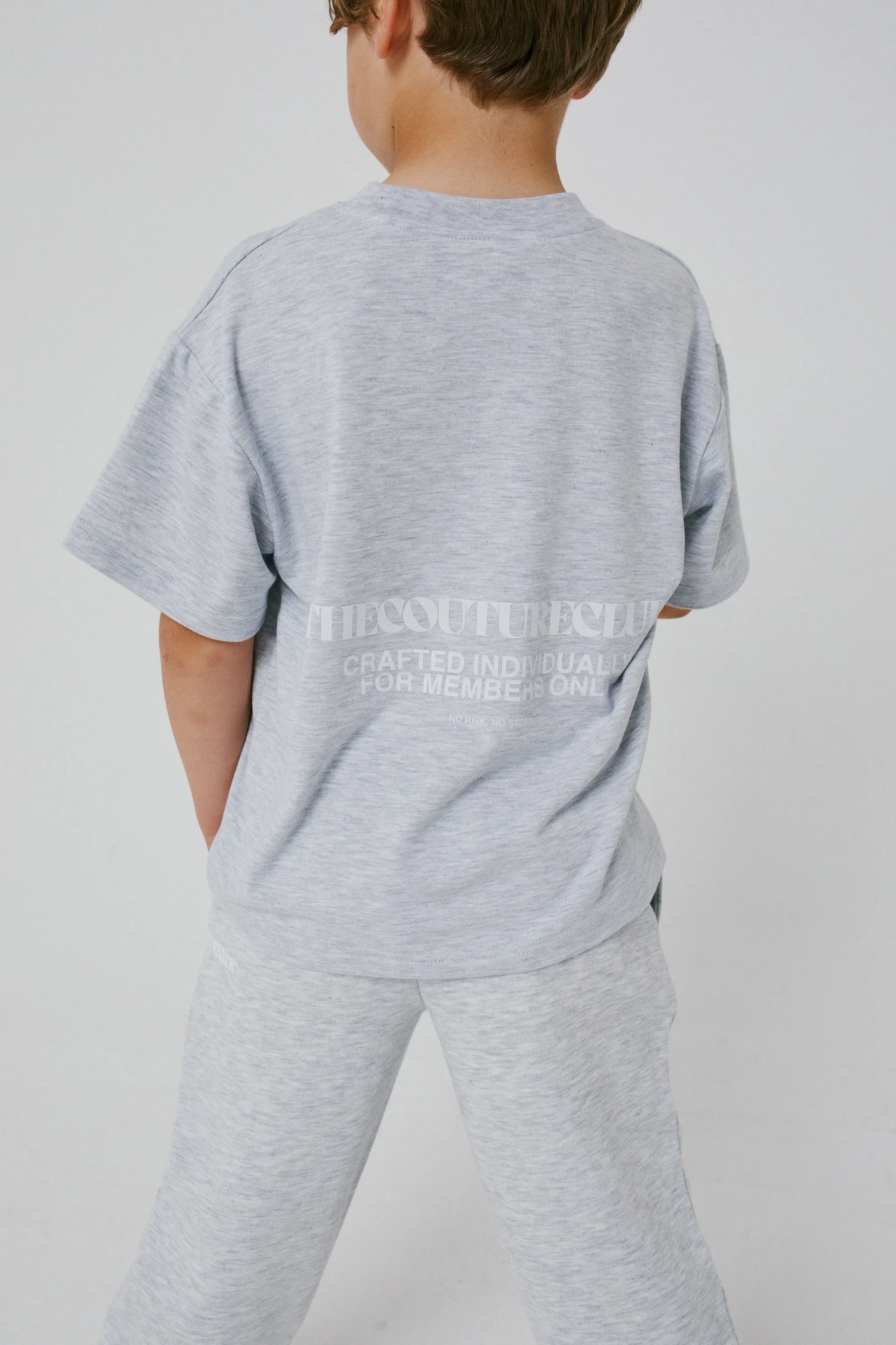 KIDS COPYRIGHT T-SHIRT - GREY MARL