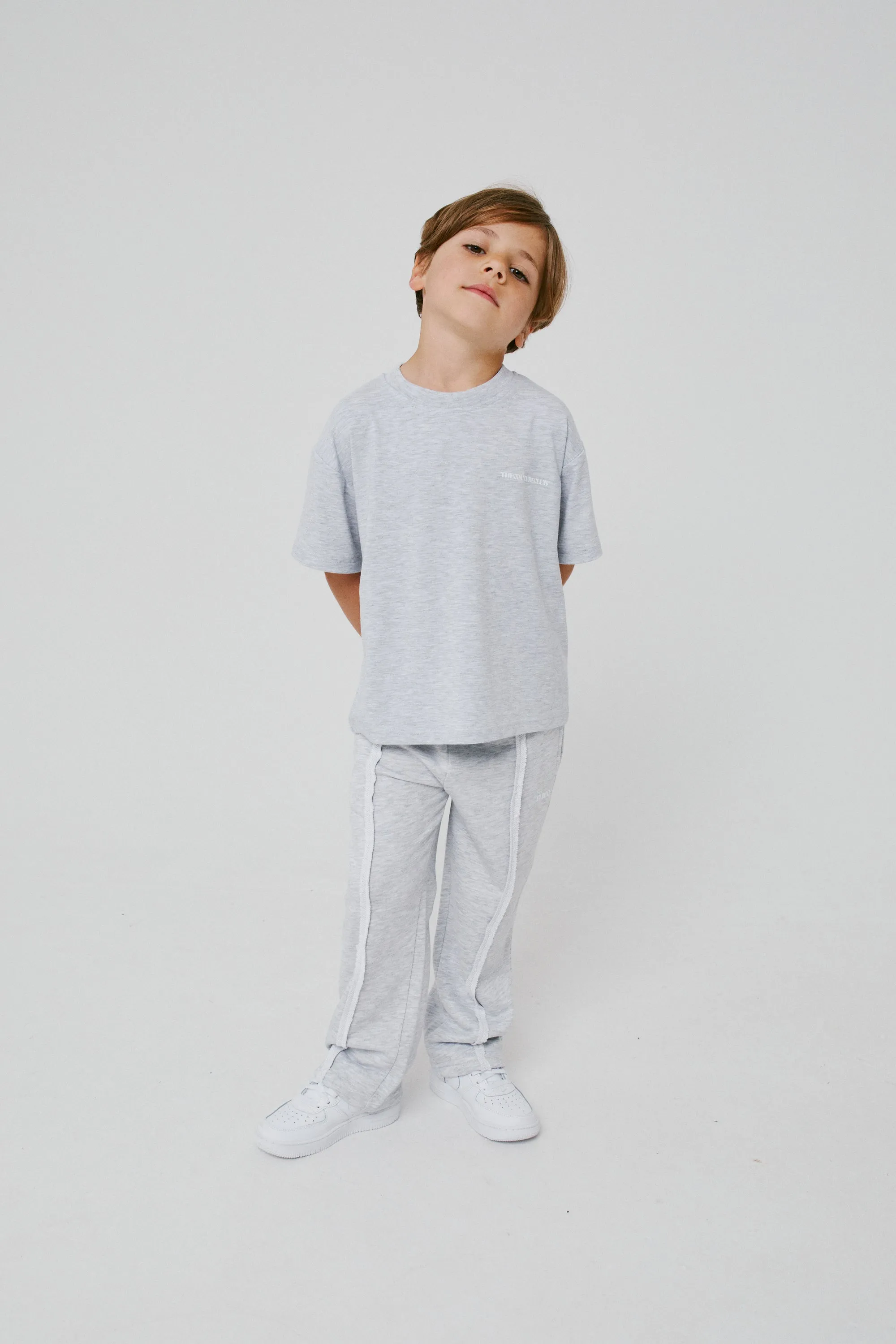 KIDS COPYRIGHT T-SHIRT - GREY MARL