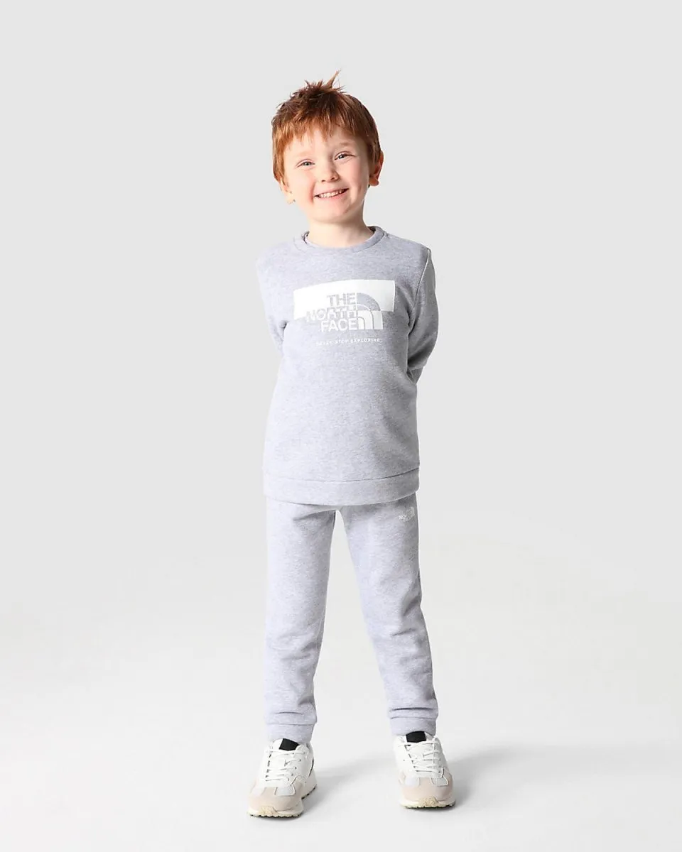 Kids Cotton Fleece Set - Light Grey