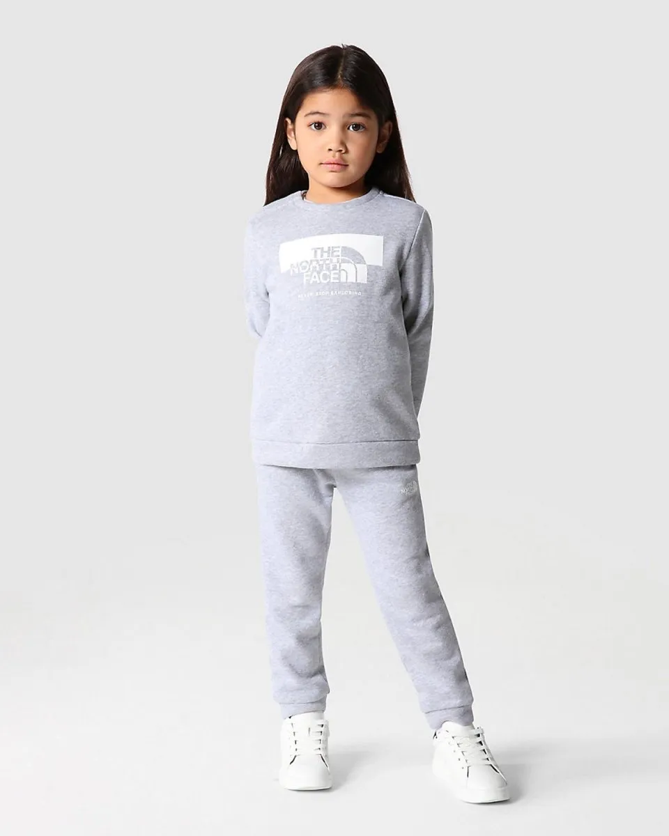 Kids Cotton Fleece Set - Light Grey