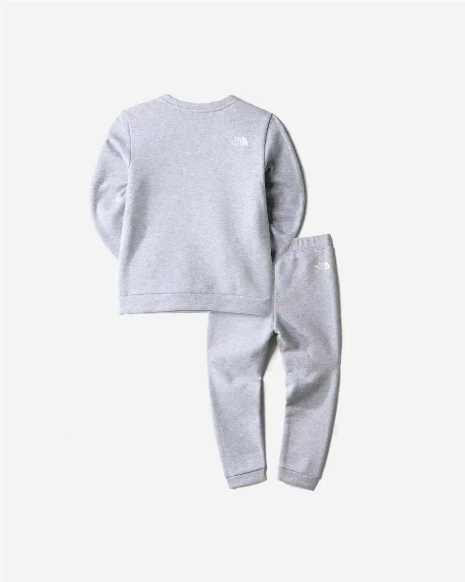 Kids Cotton Fleece Set - Light Grey