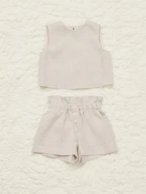 Kids Emilia Linen Two Piece