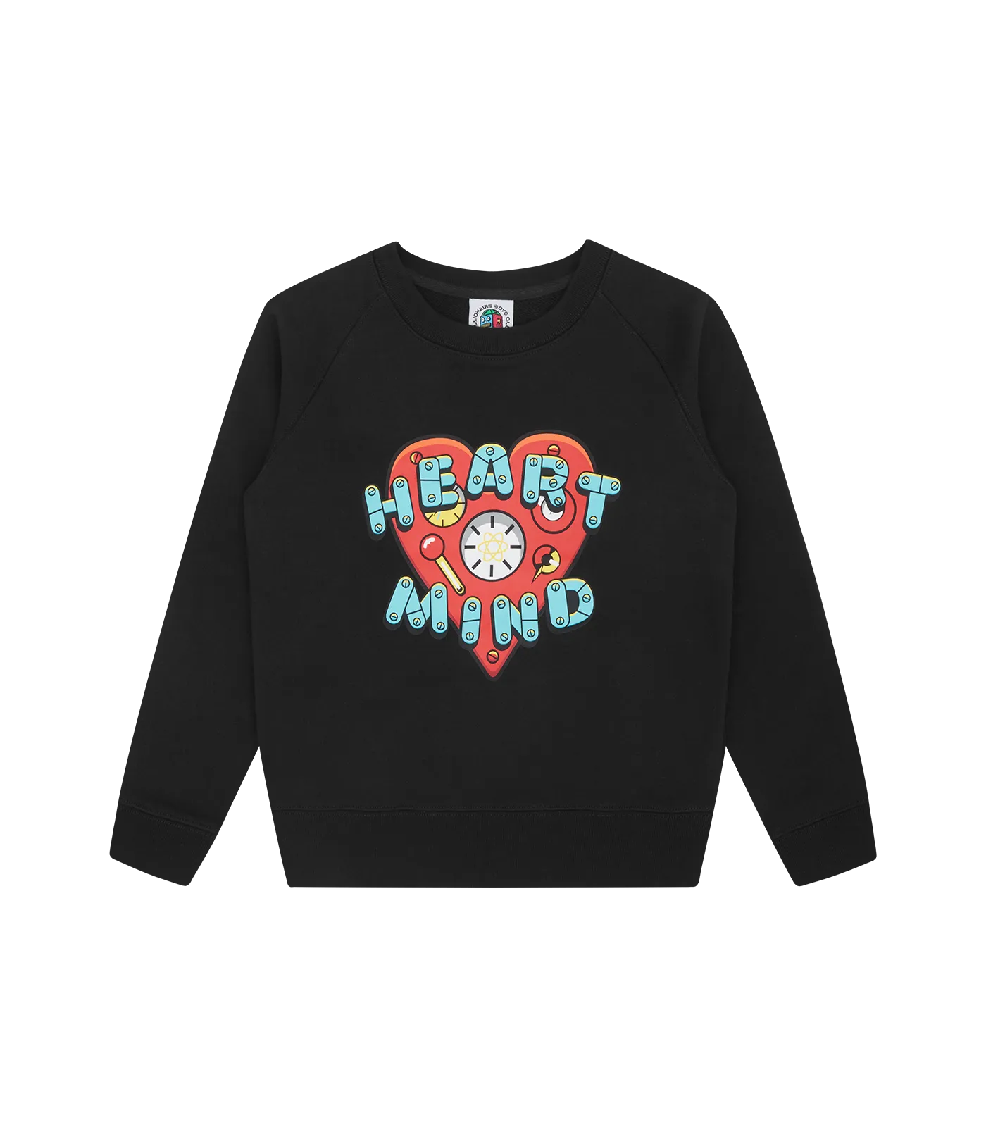 Black KIDS Heart & Mind Logo Crewneck