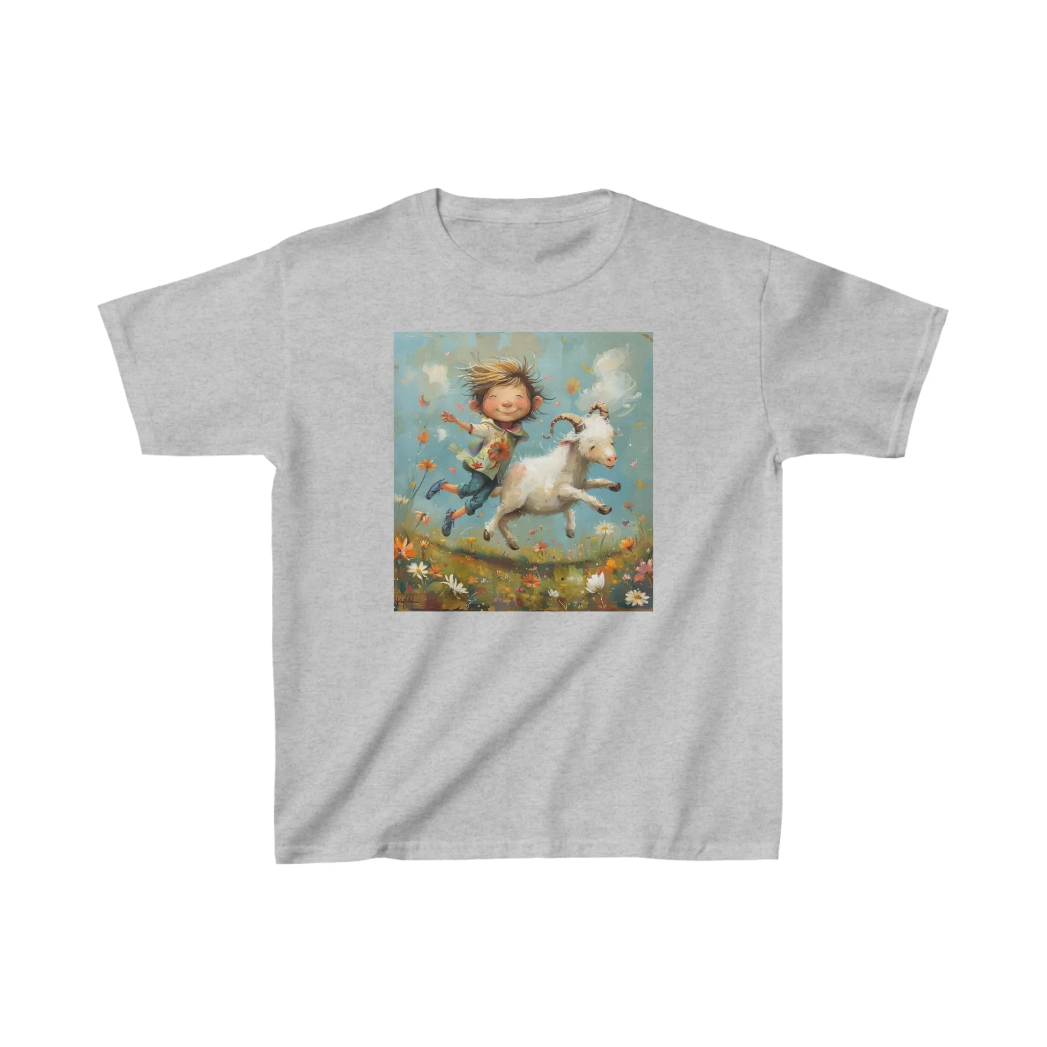 Kids Heavy Cotton Tee for Capricorn Zodiac