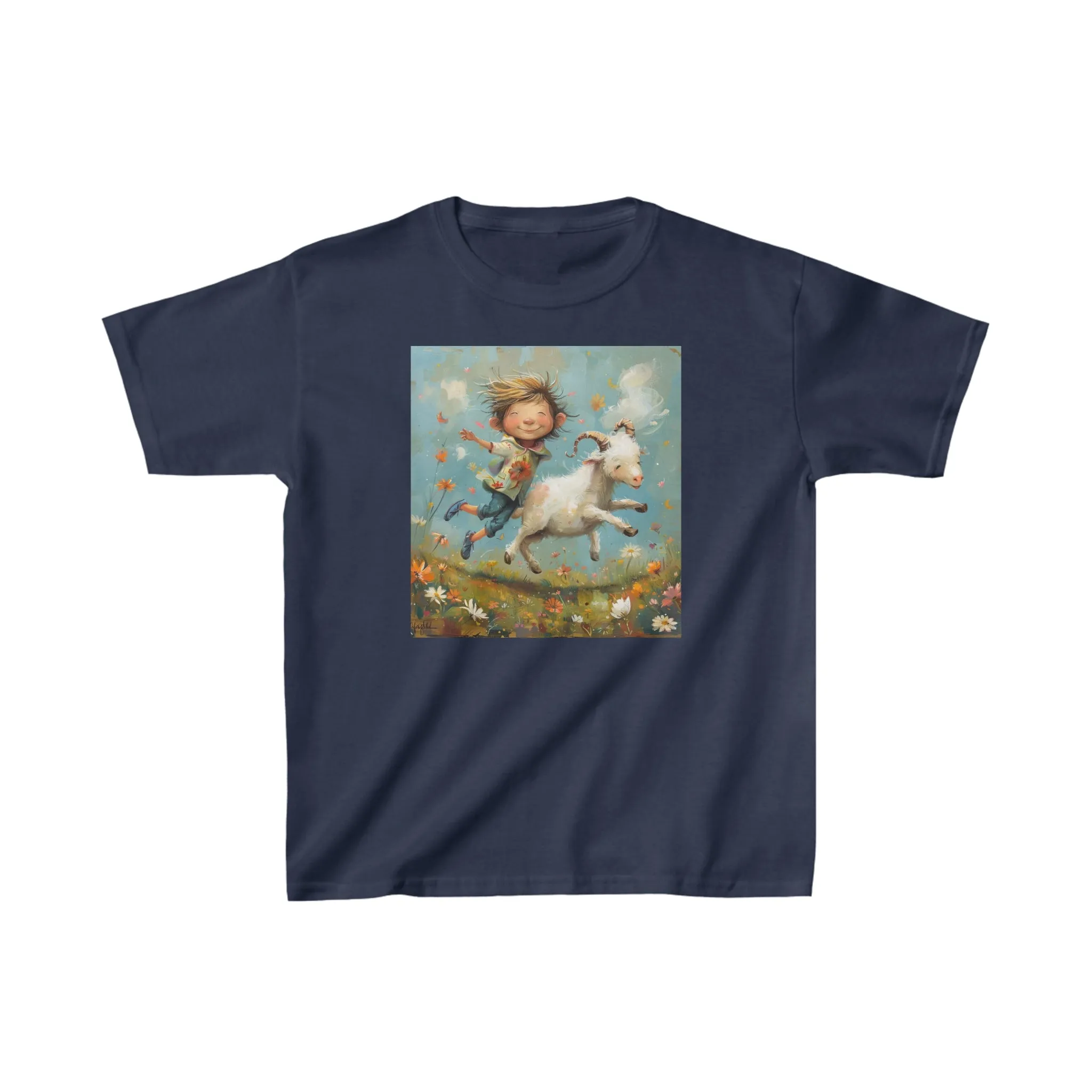 Kids Heavy Cotton Tee for Capricorn Zodiac