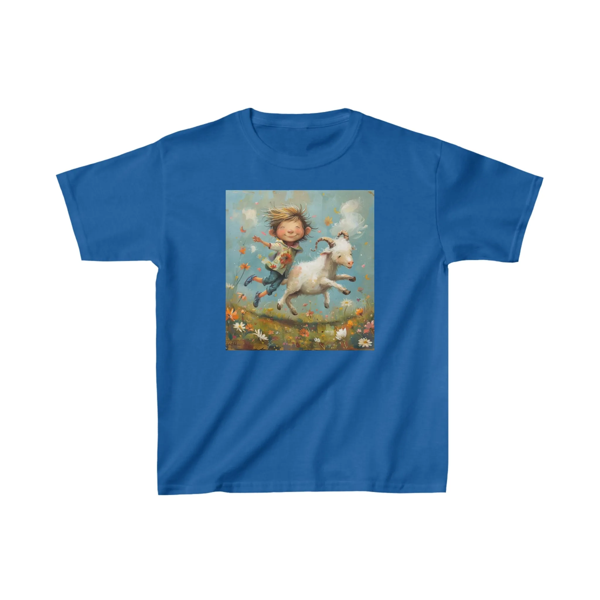 Kids Heavy Cotton Tee for Capricorn Zodiac