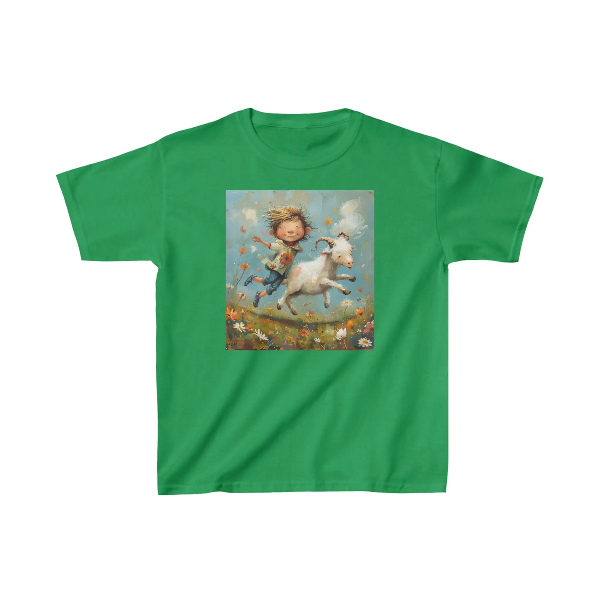 Kids Heavy Cotton Tee for Capricorn Zodiac