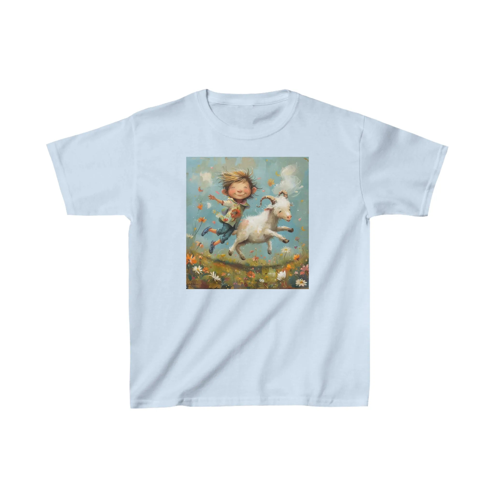 Kids Heavy Cotton Tee for Capricorn Zodiac