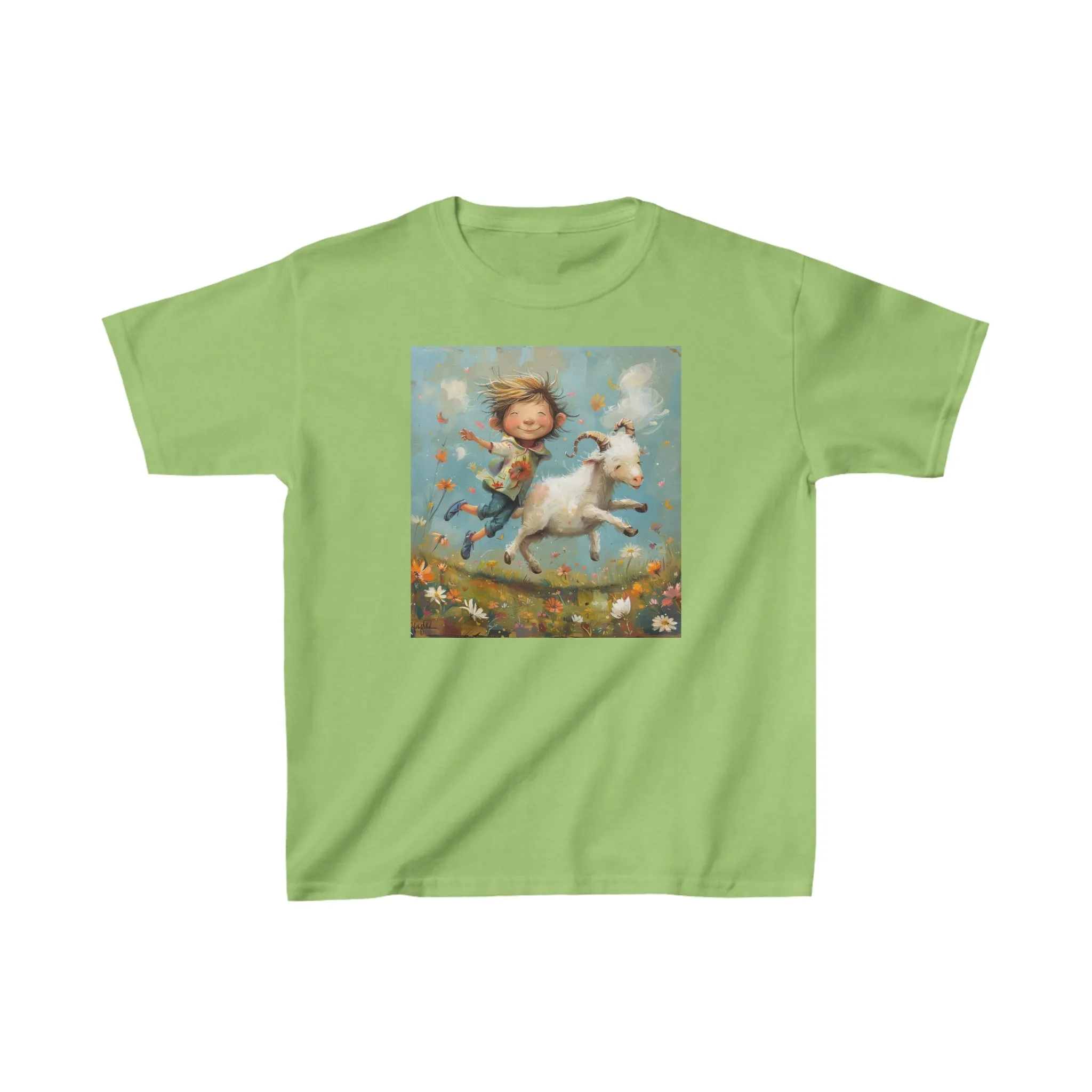 Kids Heavy Cotton Tee for Capricorn Zodiac