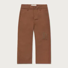 Kids Herringbone Pant - Brown