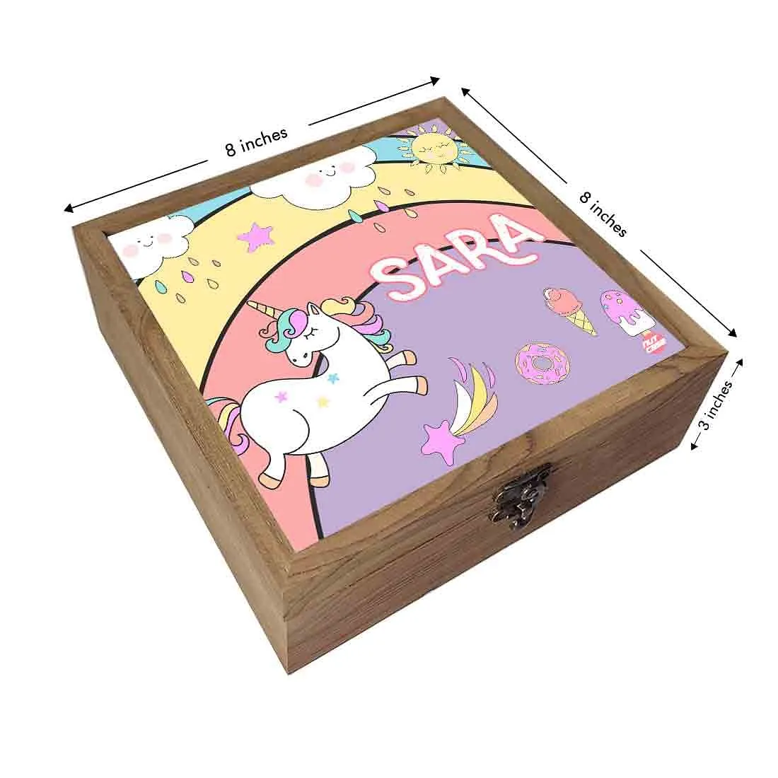 Kids Jewellery Box for Girls - Unicorn and Rainbow