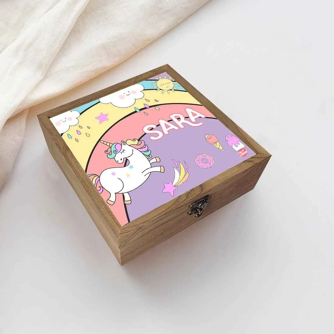 Kids Jewellery Box for Girls - Unicorn and Rainbow