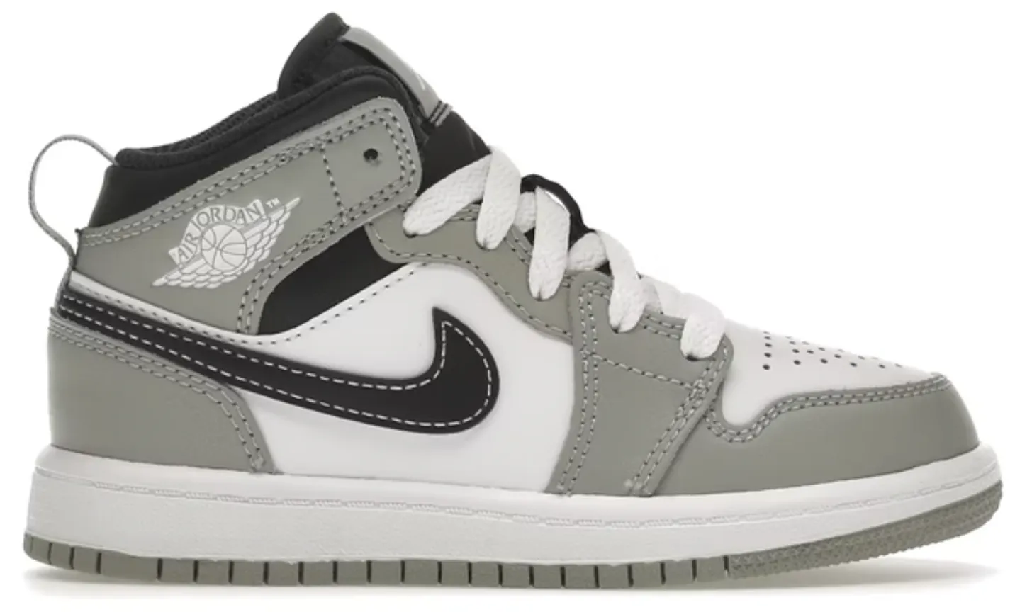 KIDS JORDAN 1 MID LIGHT SMOKE GREY (2022) (PS)