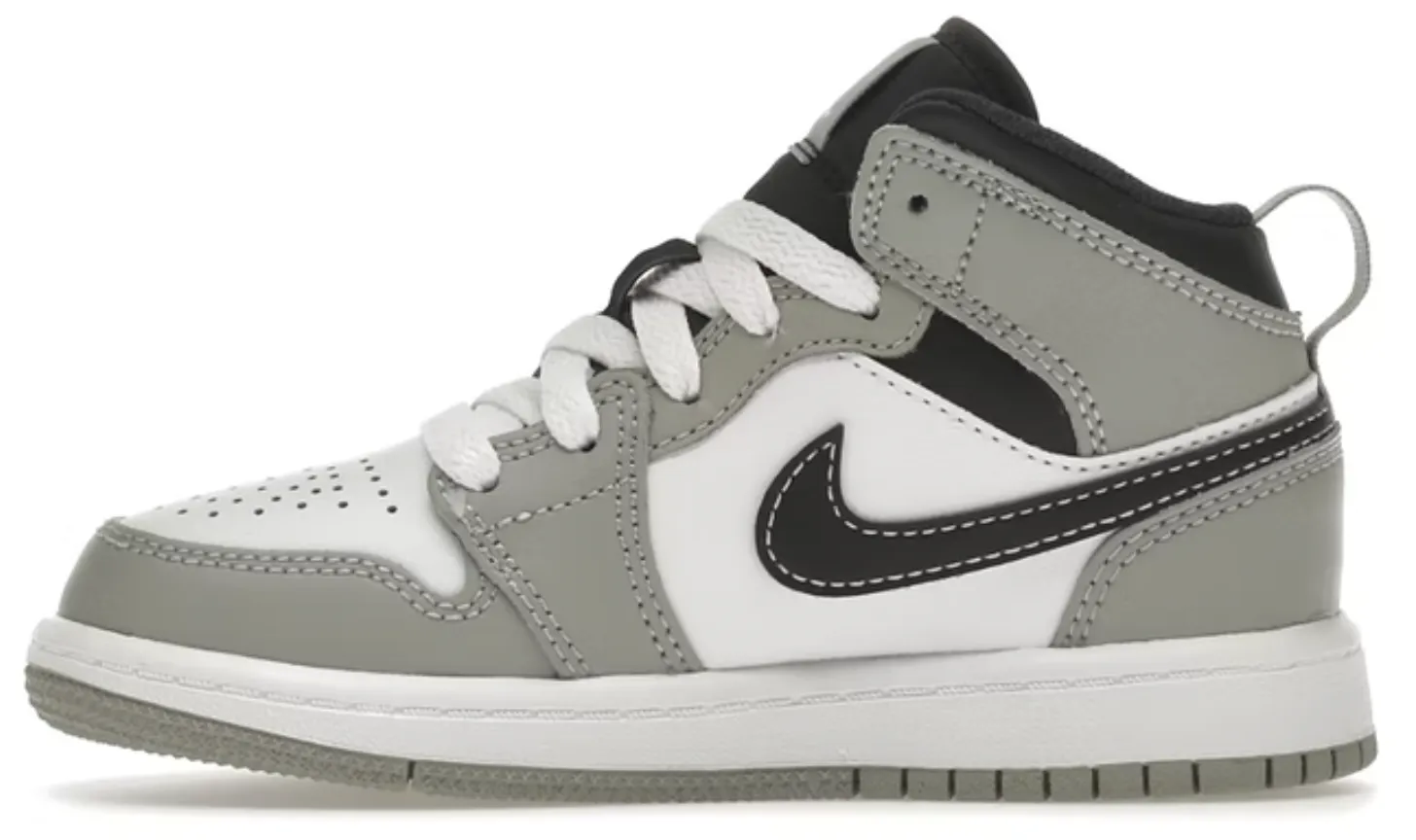 KIDS JORDAN 1 MID LIGHT SMOKE GREY (2022) (PS)