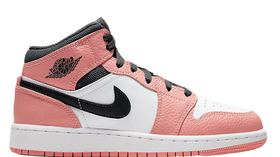 KIDS JORDAN 1 MID PINK QUARTZ (PS)