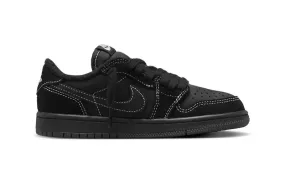 KIDS JORDAN 1 RETRO LOW OG SP TRAVIS SCOTT BLACK PHANTOM (PS)