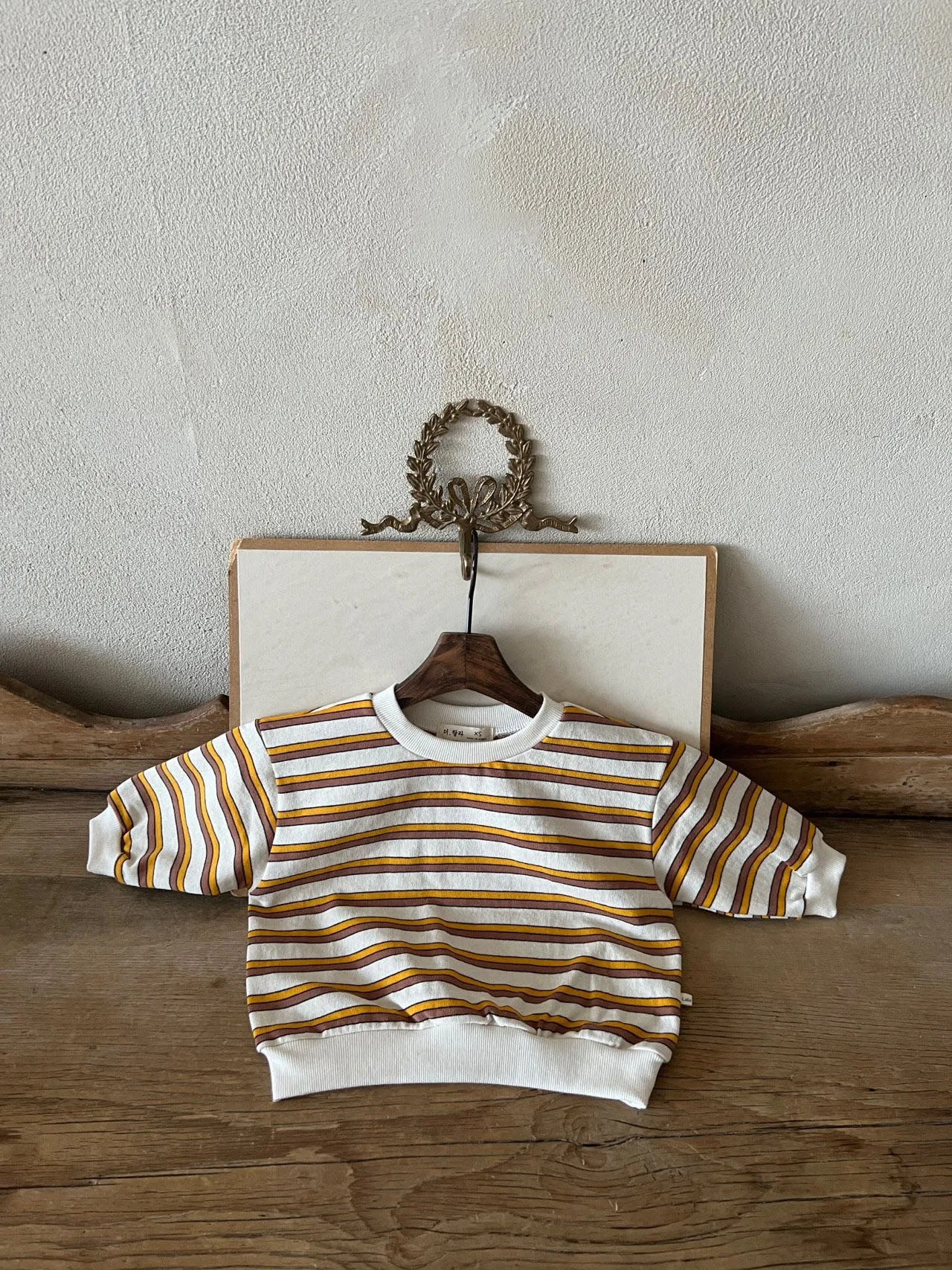 Kids Long Sleeve Stripe Sweatshirt (1-6y) - 2 Colors