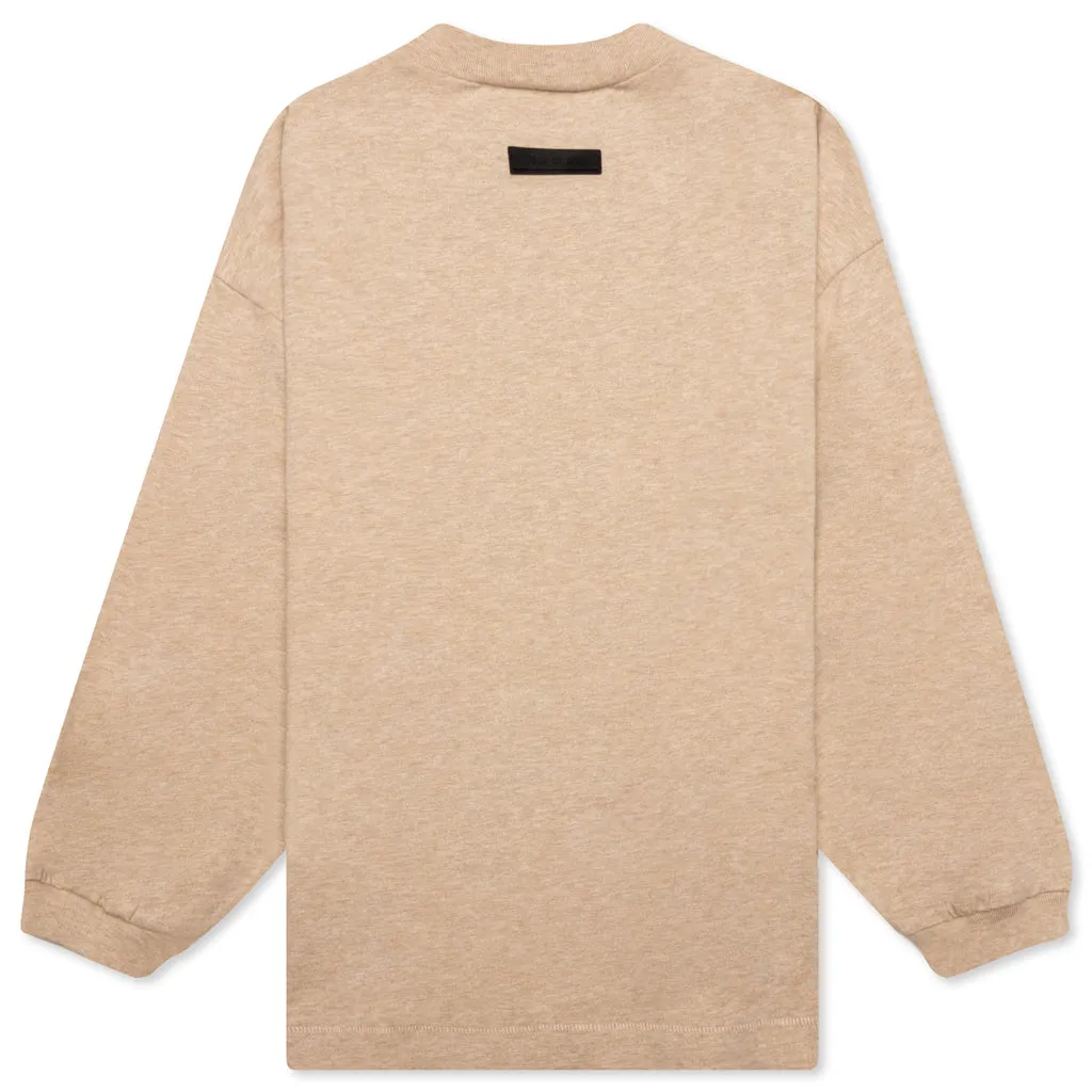 Long Sleeve Tee for Kids - Gold Heather Color