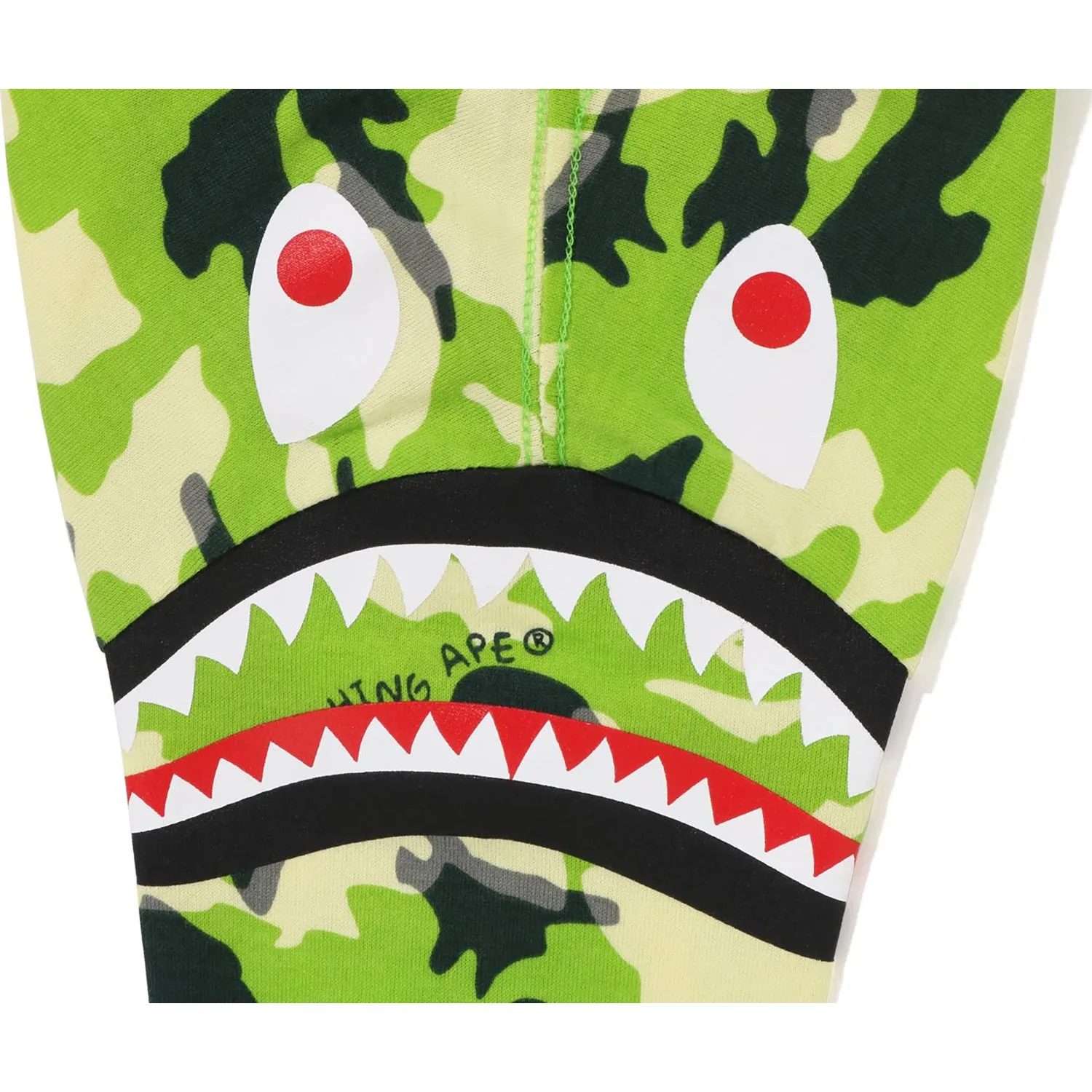 Woodland Camo Shark Shoulder Long Sleeve Tee for Kids