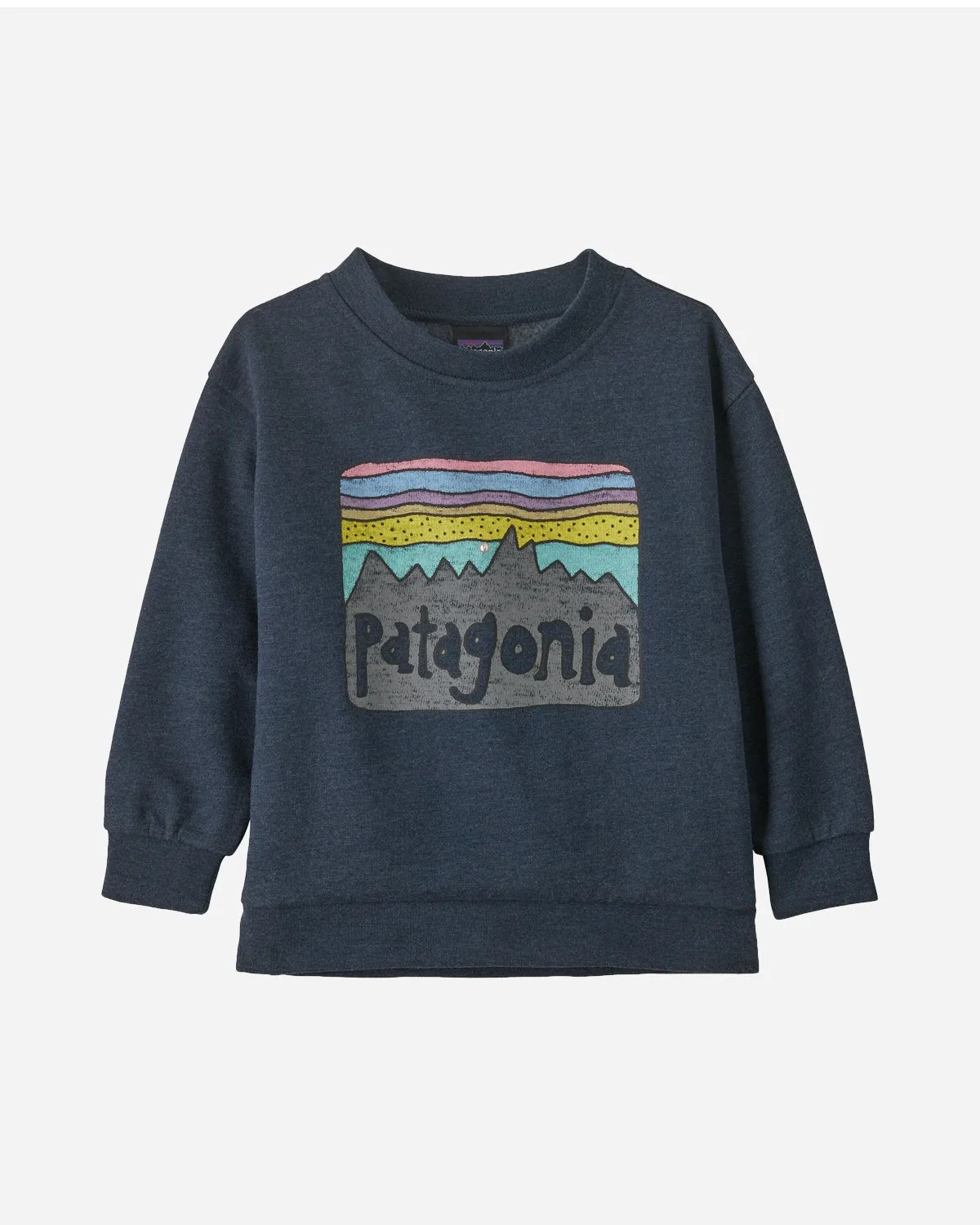 Kids LW Crew Sweatshirt - Fitz Roy Skies/New Navy