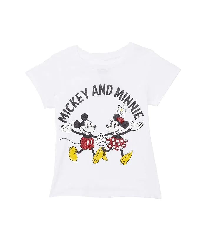 Kids Mickey and Minnie Mouse Tee Shirt for Little/Big Kids