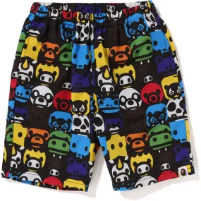 Safari Block Beach Shorts for Kids